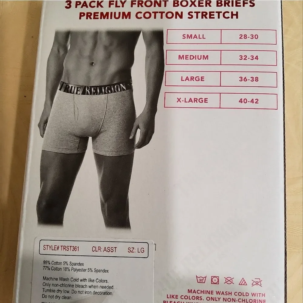 COPY - NWT True Religion Men's Boxer Brief Size L (Fit-M)